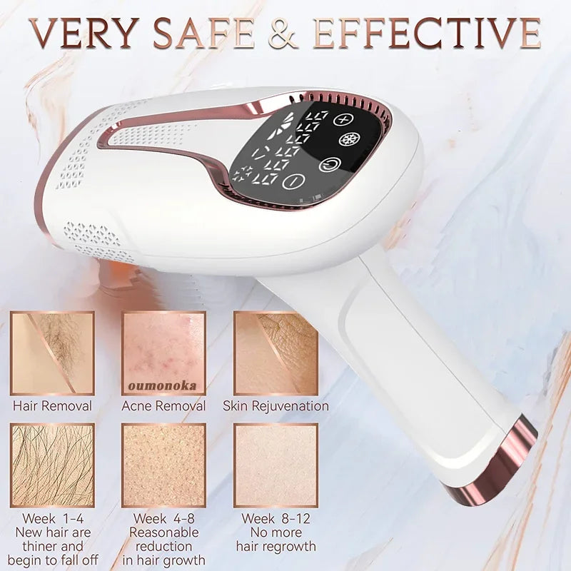 SmoothSkin™ IPL Hair Removal – 999,999 Flashes Laser Epilator for Women