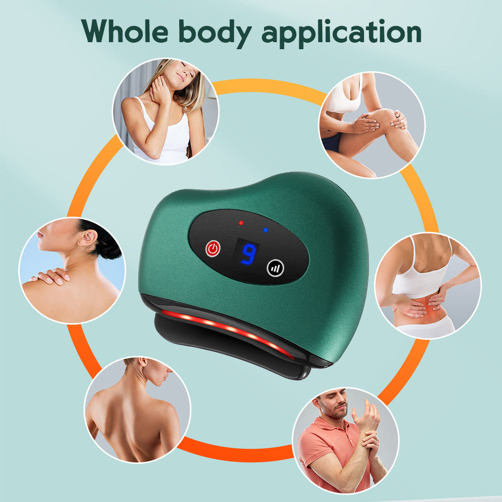 Electric Bianstone Gua Sha  Massager - Heated Vibration for Lymphatic Drainage and Skin Lifting