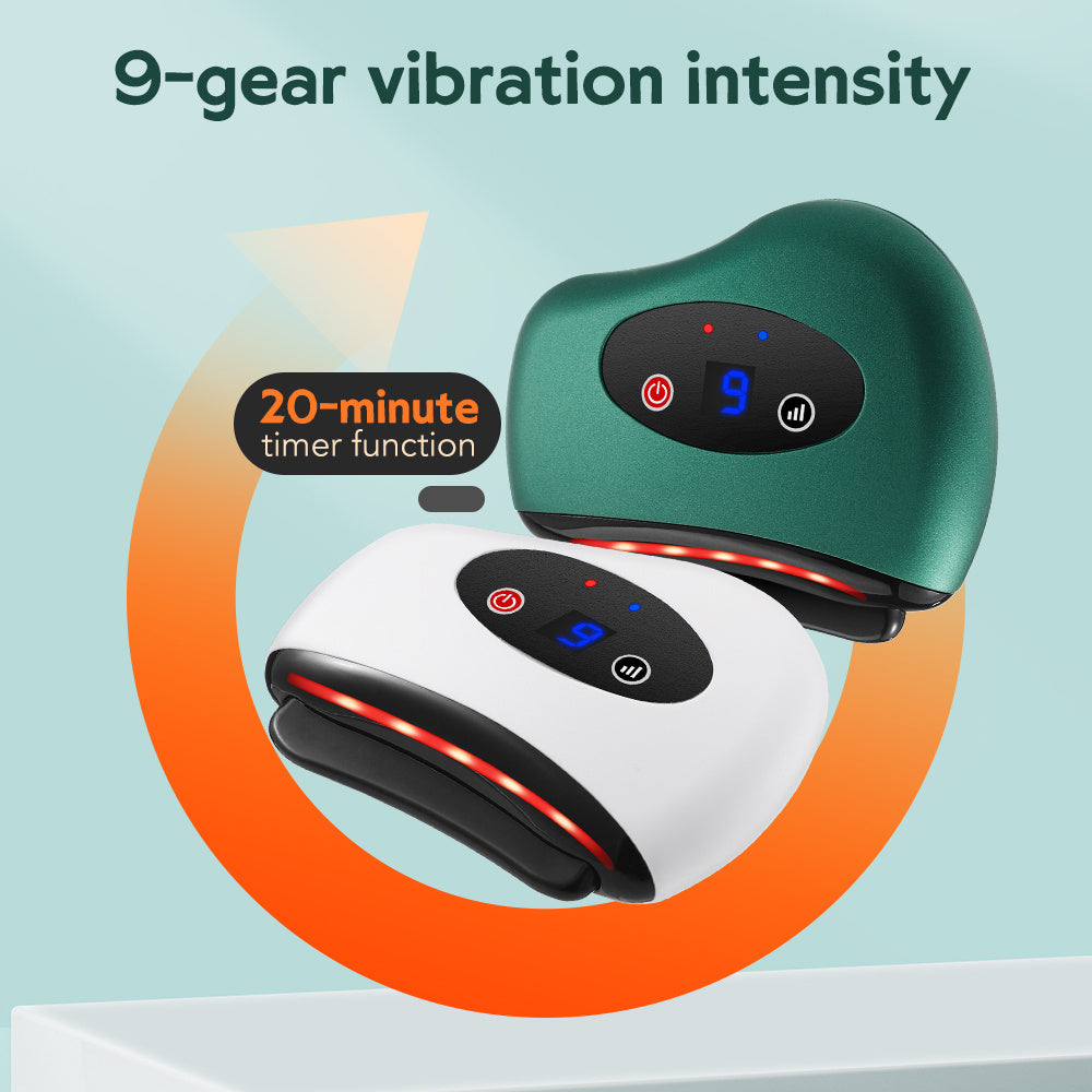Electric Bianstone Gua Sha  Massager - Heated Vibration for Lymphatic Drainage and Skin Lifting