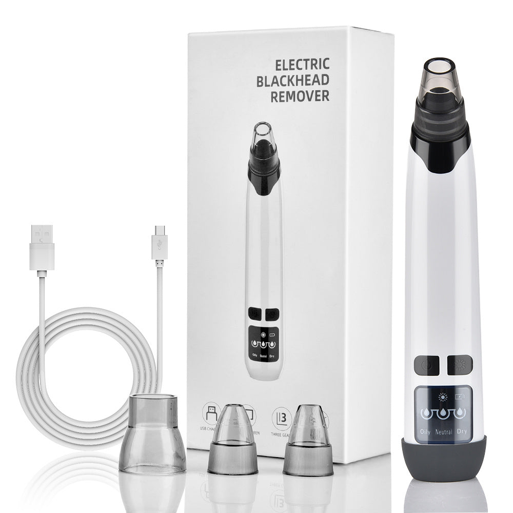 Electric Heating Blackhead Remover - Pore Vacuum and Deep Facial Cleansing