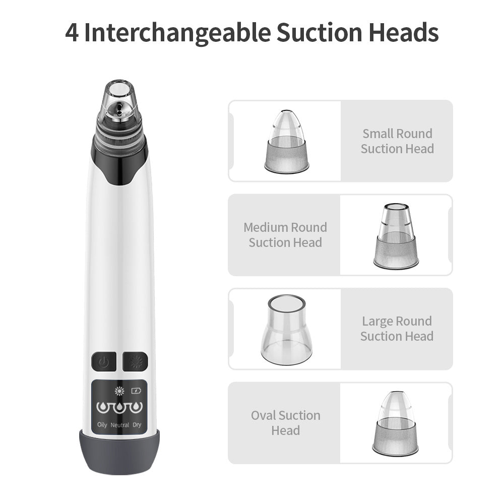 Electric Heating Blackhead Remover - Pore Vacuum and Deep Facial Cleansing