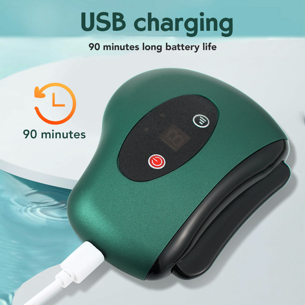 Electric Bianstone Gua Sha  Massager - Heated Vibration for Lymphatic Drainage and Skin Lifting